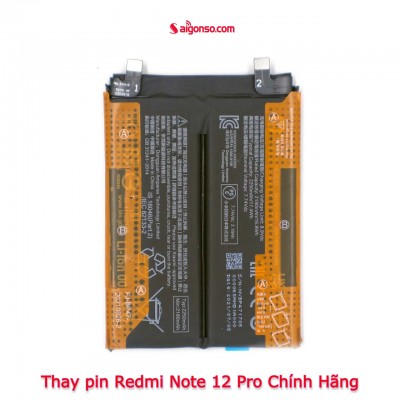 Thay pin Redmi Note 12 Pro